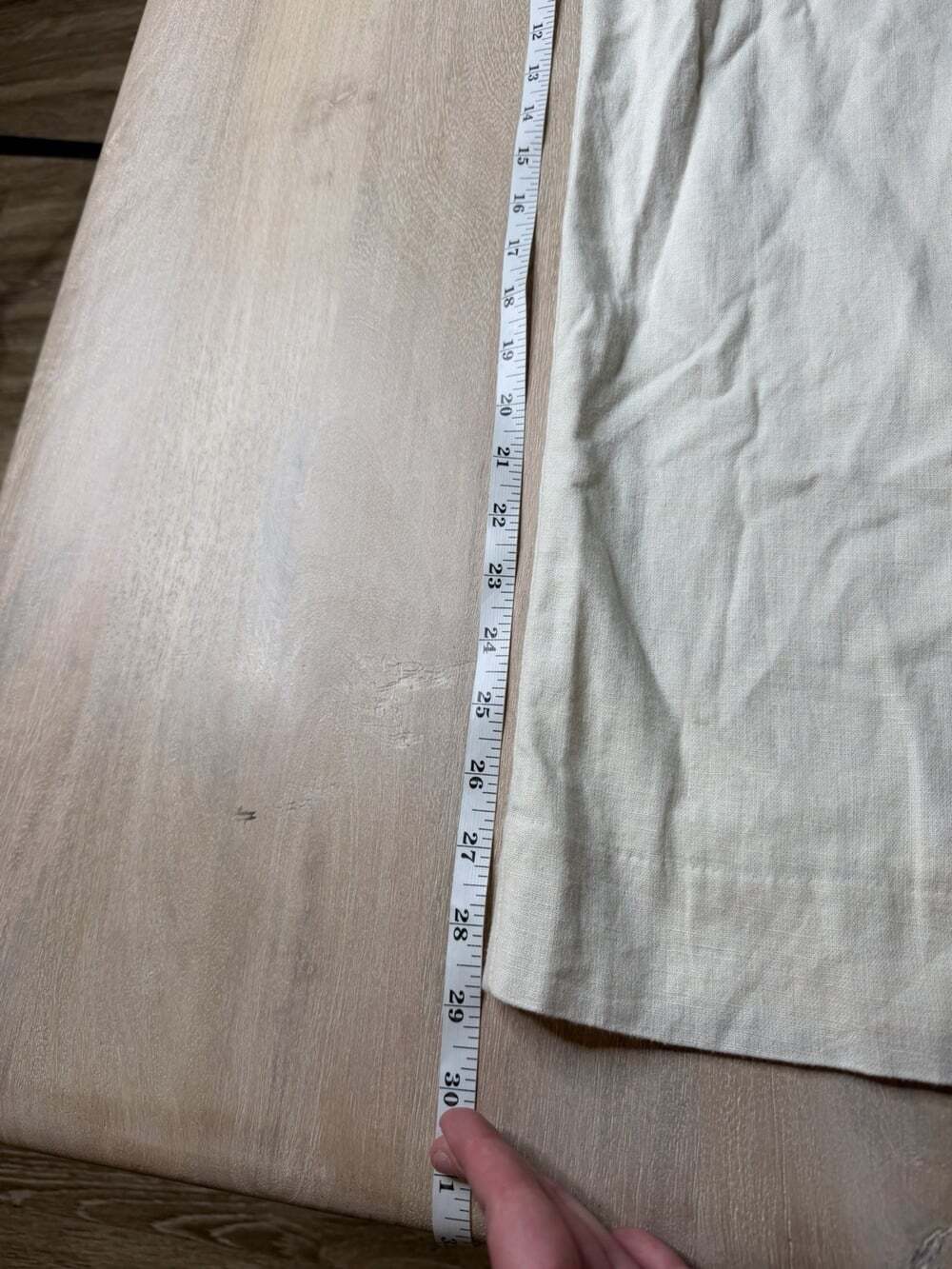 Abercrombie A&F Sloane Linen-Blend Tailored Wide Leg Pant in Oat Ivory Medium - Picture 6 of 7